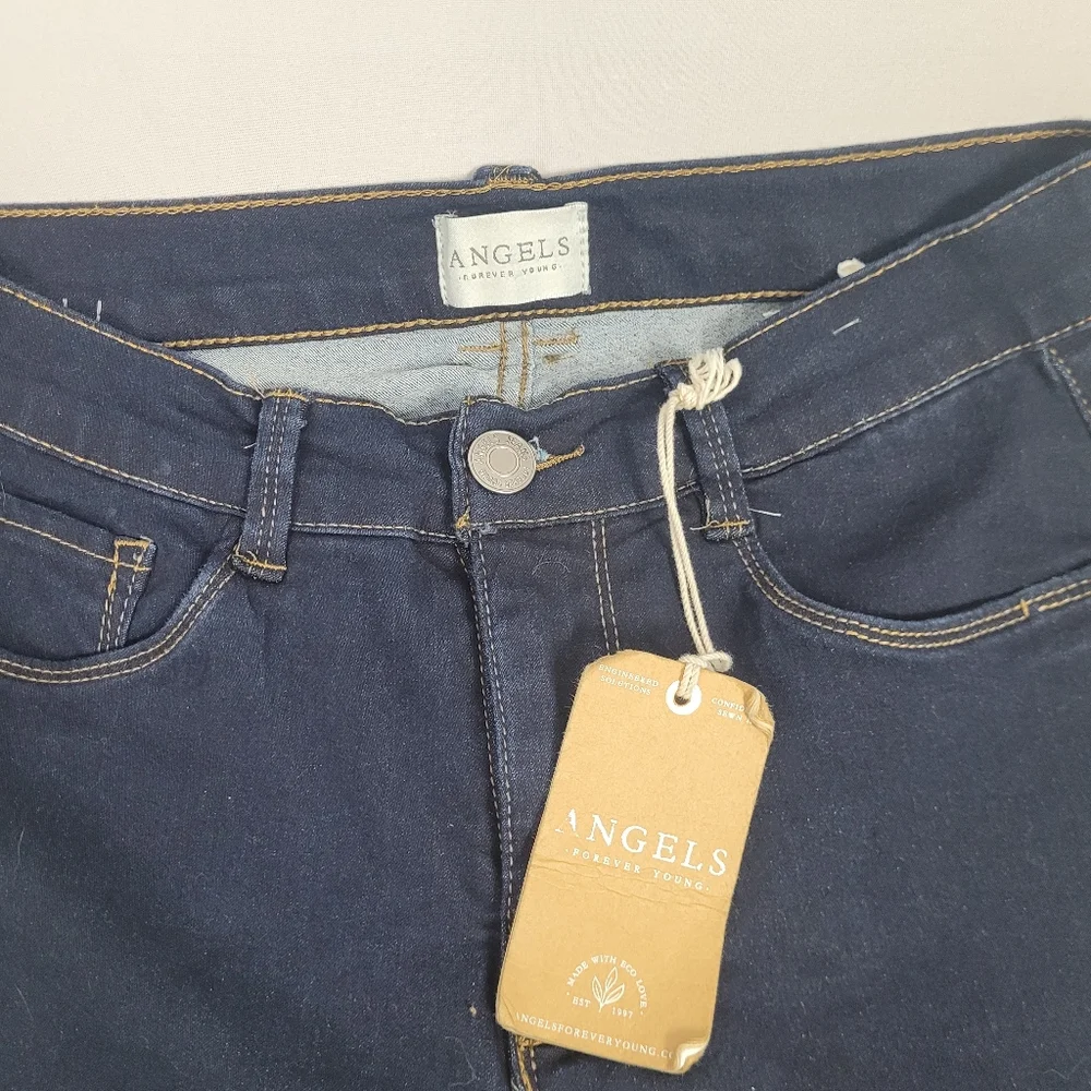 Angels Forever Young Ever Luxe Deep Cuff Straight Ankle Jeans Size 6/ 28 - Picture 7 of 15